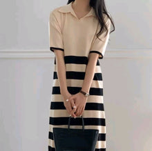 Load image into Gallery viewer, Stripe Knitted Maxi Dress #7009
