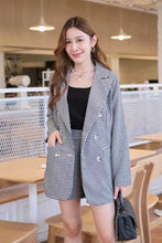 Load image into Gallery viewer, BKK Checkered 3in1 Blazer &amp; Shorts Set
