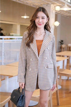 Load image into Gallery viewer, BKK Checkered 3in1 Blazer &amp; Shorts Set
