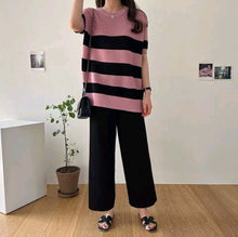 Load image into Gallery viewer, Big Stripe Knitted Terno Pants #8701 #769
