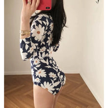 Load image into Gallery viewer, Rashguard One Piece Floral Swimsuit
