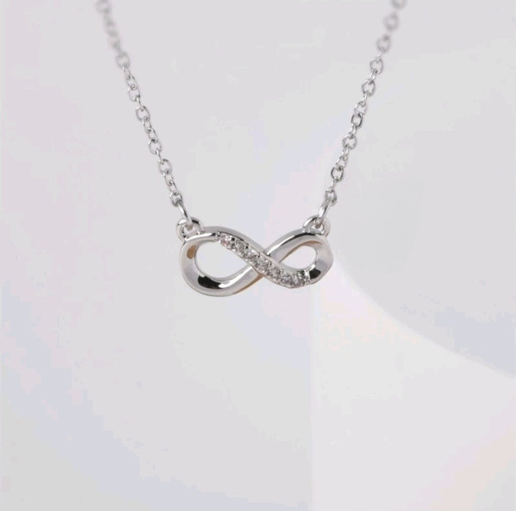 Infinity Pendant Silver Necklace