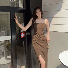 Load image into Gallery viewer, Bodycon Midi Dress with Slit
