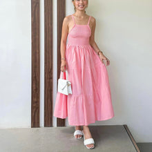 Load image into Gallery viewer, Annika Smocked Halter Maxi Summer Dress
