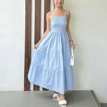 Load image into Gallery viewer, Annika Smocked Halter Maxi Summer Dress
