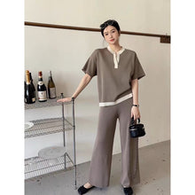 Load image into Gallery viewer, V-Neck Knitted Terno Pants #6351
