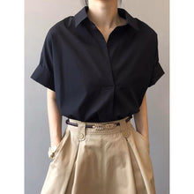 Load image into Gallery viewer, Plain Formal Top w/ Collar #7030
