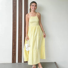 Load image into Gallery viewer, Annika Smocked Halter Maxi Summer Dress
