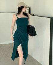 Load image into Gallery viewer, Bodycon Midi Dress with Slit
