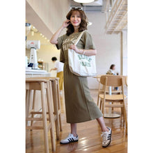 Load image into Gallery viewer, Cotton Printed Shirt &amp; Skirt #7676
