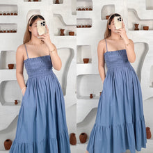 Load image into Gallery viewer, Amanda Ruffled Baby Doll Maxi Dress
