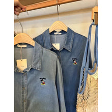 Load image into Gallery viewer, Denim Polo Top #7555
