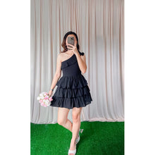 Load image into Gallery viewer, Tulip Ruffle Layered One Shoulder Mini Dress
