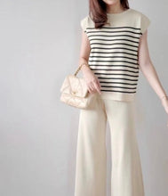 Load image into Gallery viewer, Stripe Knitted Terno Pants #0906
