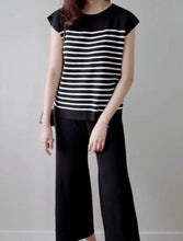 Load image into Gallery viewer, Stripe Knitted Terno Pants #0906
