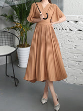 Load image into Gallery viewer, Plain Butterfly Sleeve Dress
