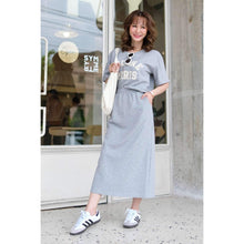 Load image into Gallery viewer, Cotton Printed Shirt &amp; Skirt #7676
