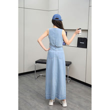 Load image into Gallery viewer, Denim Terno Longskirt #7295
