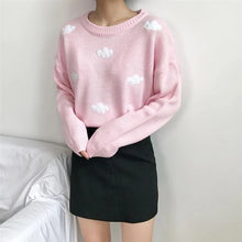 Load image into Gallery viewer, Cloud Pattern Long Sleeve Knitted Top #M1178
