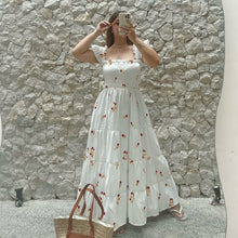 Load image into Gallery viewer, Hallie Butterfly Smocking Maxi Summer Dress
