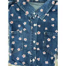 Load image into Gallery viewer, Denim Buttondown Dress Floral
