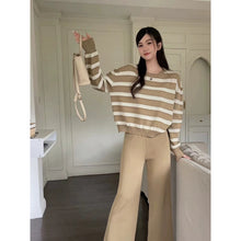 Load image into Gallery viewer, Longsleeve Stripe Knitted Terno Pants #5512
