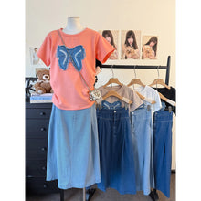 Load image into Gallery viewer, Butterfly Terno Denim Longskirt #5250
