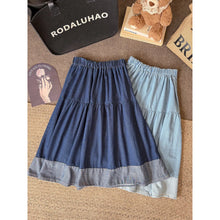Load image into Gallery viewer, Garterize Plain Denim Skirt #5073
