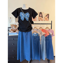Load image into Gallery viewer, Butterfly Terno Denim Longskirt #5250
