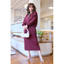 Load image into Gallery viewer, Longsleeve Terno Longskirt Embroidery #7600
