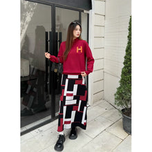 Load image into Gallery viewer, Longsleeve Knitted Terno LongSkirt #2708
