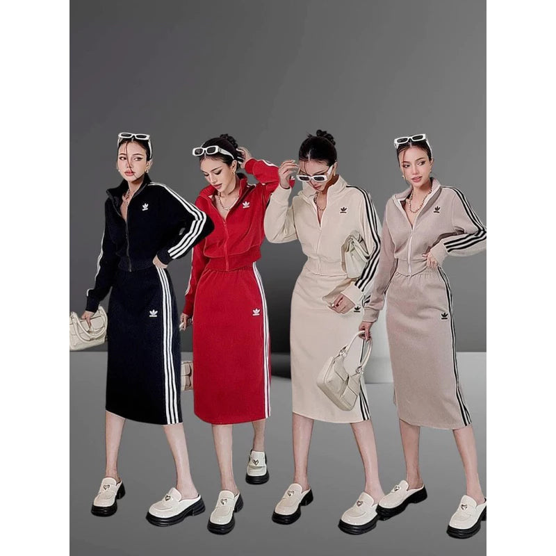 Longsleeve Korean Terno LongSkirt #7981