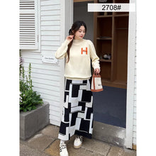 Load image into Gallery viewer, Longsleeve Knitted Terno LongSkirt #2708

