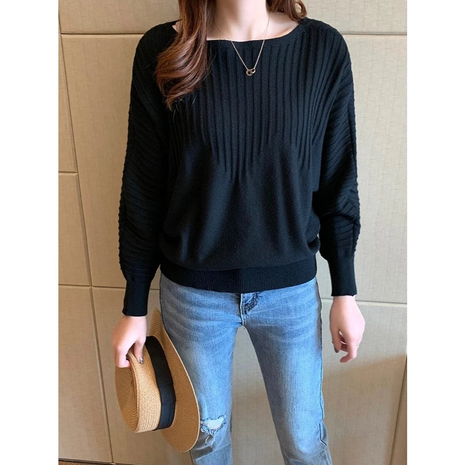 Knitted Batwing Top M1423