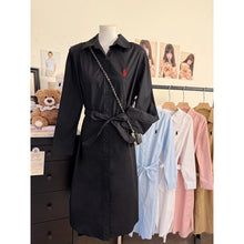 Load image into Gallery viewer, Longsleeve Midi Dress w/Belt #7998
