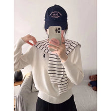 Load image into Gallery viewer, Longsleeve Knitted Top w/ Cape #V5037
