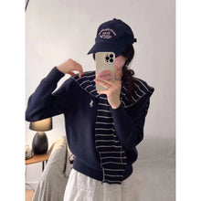 Load image into Gallery viewer, Longsleeve Knitted Top w/ Cape #V5037
