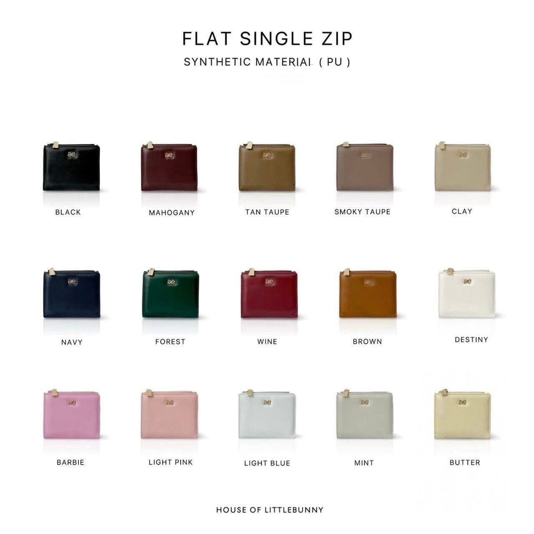 HOLB Flat Single Zip Wallet