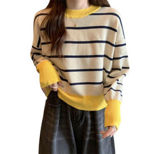 Load image into Gallery viewer, Stripes Longsleeve Knitted Top #2693
