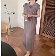 Load image into Gallery viewer, Short Sleeve Knitted Maxi Dress #7310
