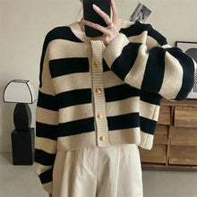 Load image into Gallery viewer, Stripes Knitted Cardigan
