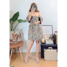 Load image into Gallery viewer, Bonnie Offshie Puff Sleeves Dress
