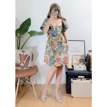 Load image into Gallery viewer, Bonnie Offshie Puff Sleeves Dress
