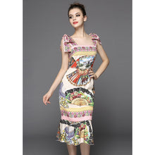 Load image into Gallery viewer, Vintage Print Dress #A2564
