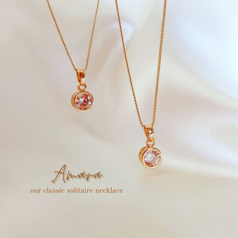 Amara Classic Solitaire Necklace