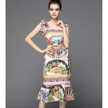 Load image into Gallery viewer, Vintage Print Dress #A2564
