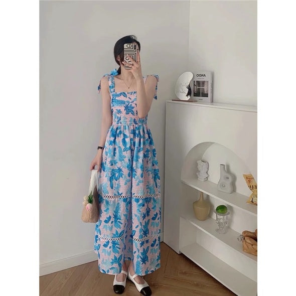 Korean Chic Floral Maxi Dress #3059