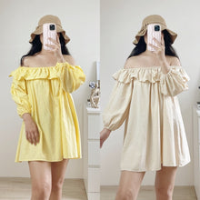 Load image into Gallery viewer, Off Shoulder Flowy Mini Summer Dress EM248
