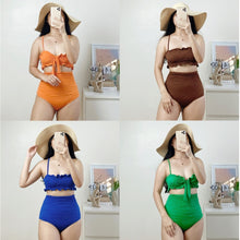 Load image into Gallery viewer, Multi-way Smocked Swimsuit EM252
