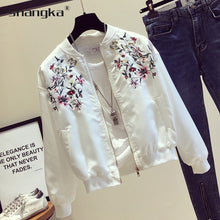 Load image into Gallery viewer, Floral Embroidery Jacket with Zipper #6989
